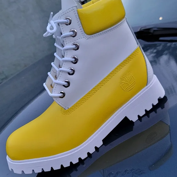 Timberland boots Yellow Fashion two tone - Picture 3 of 5